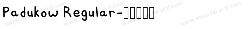 Padukow Regular字体转换